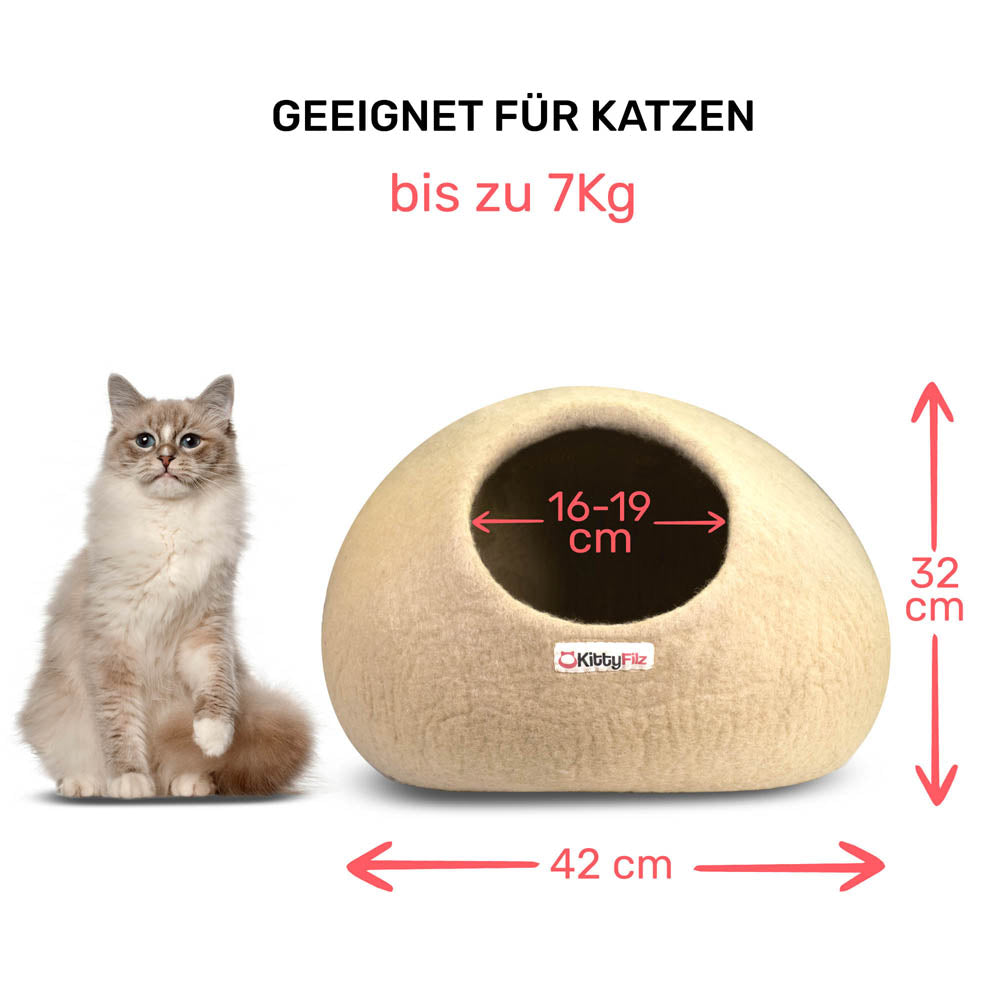 Katzenhöhle_Beige_Kittyfilz