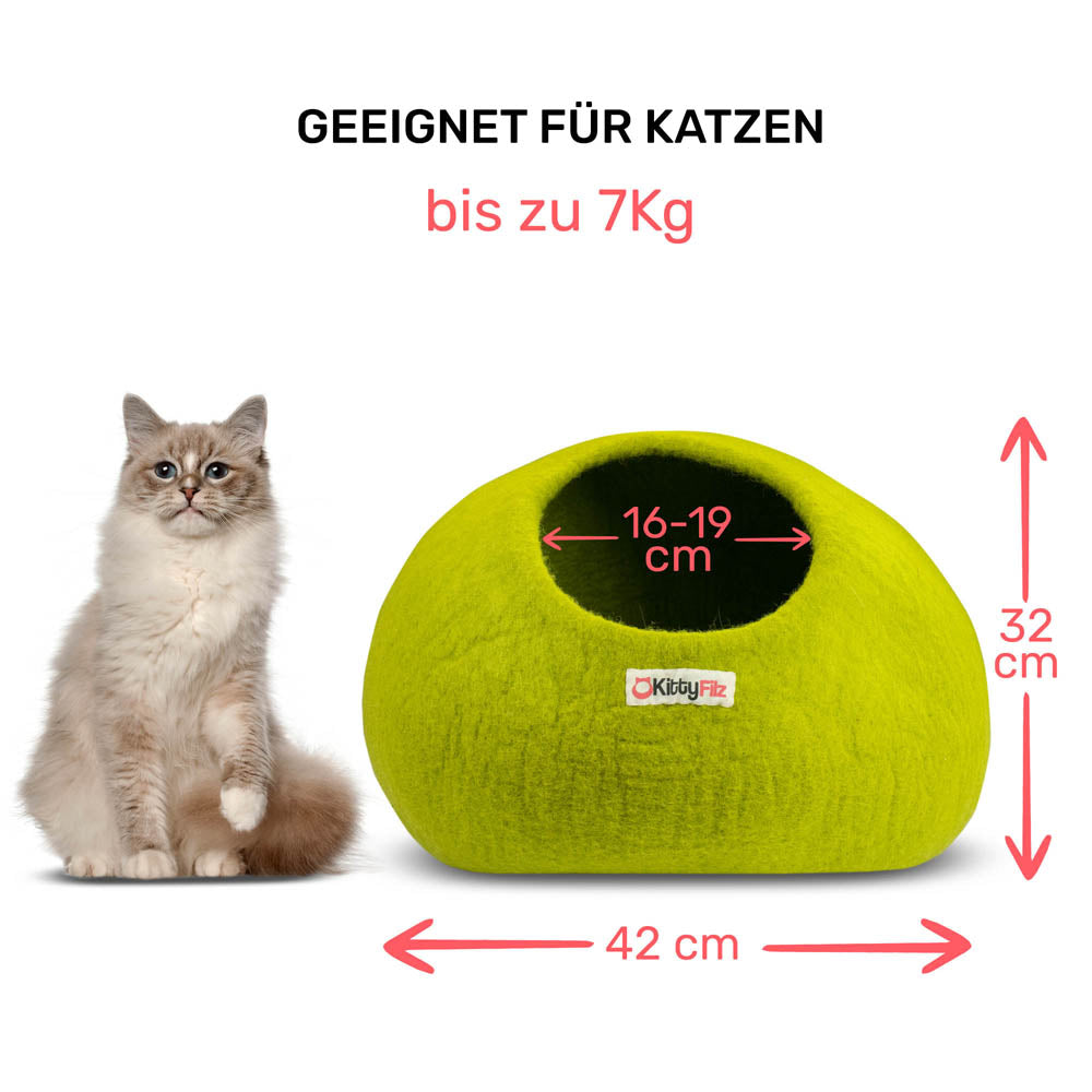 Katzenhöhle Limettengrün