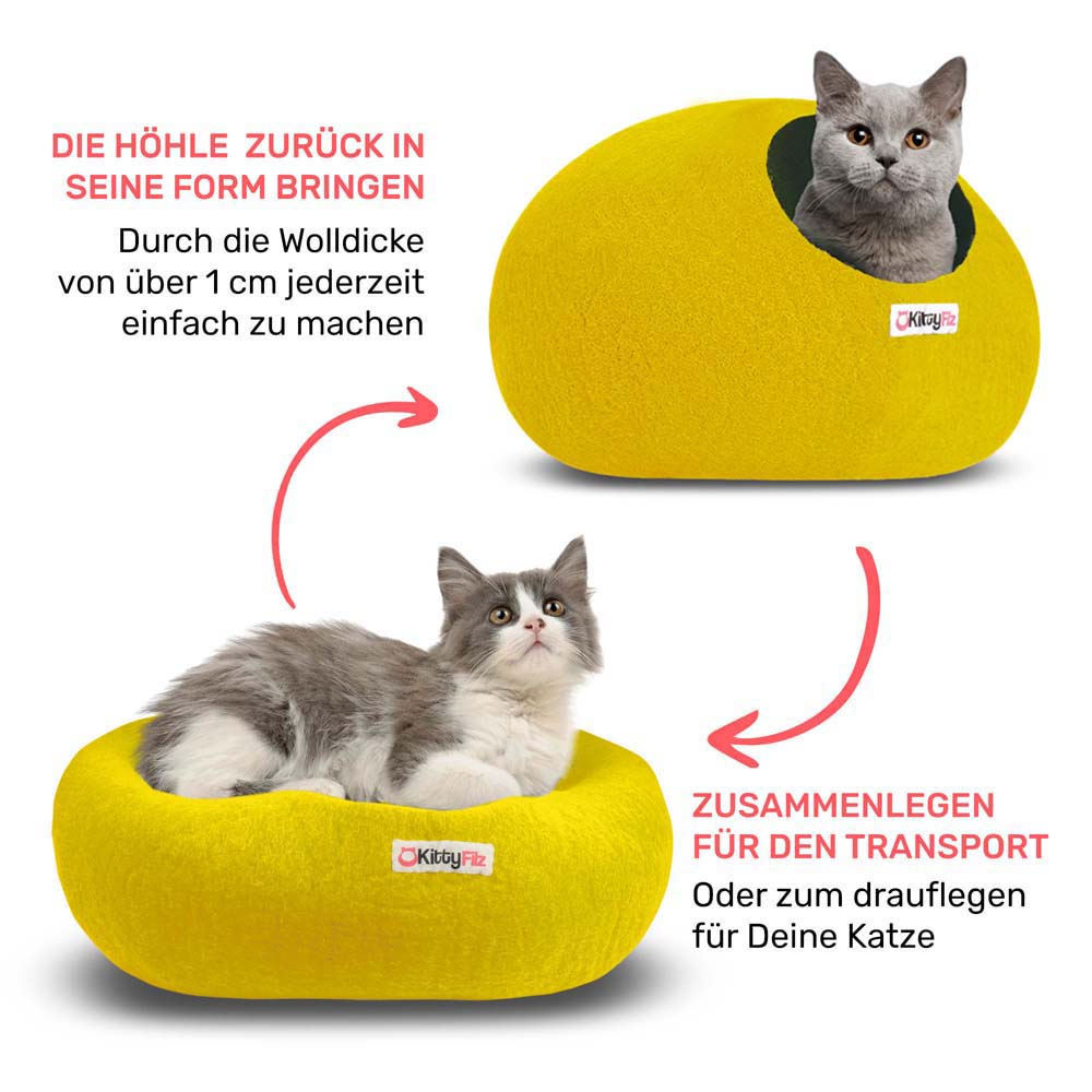 Katzenhöhle Sonnengelb