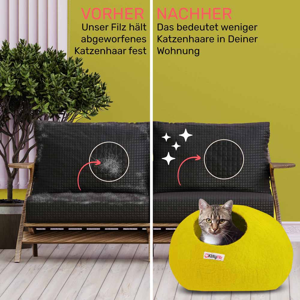 Katzenhöhle Sonnengelb