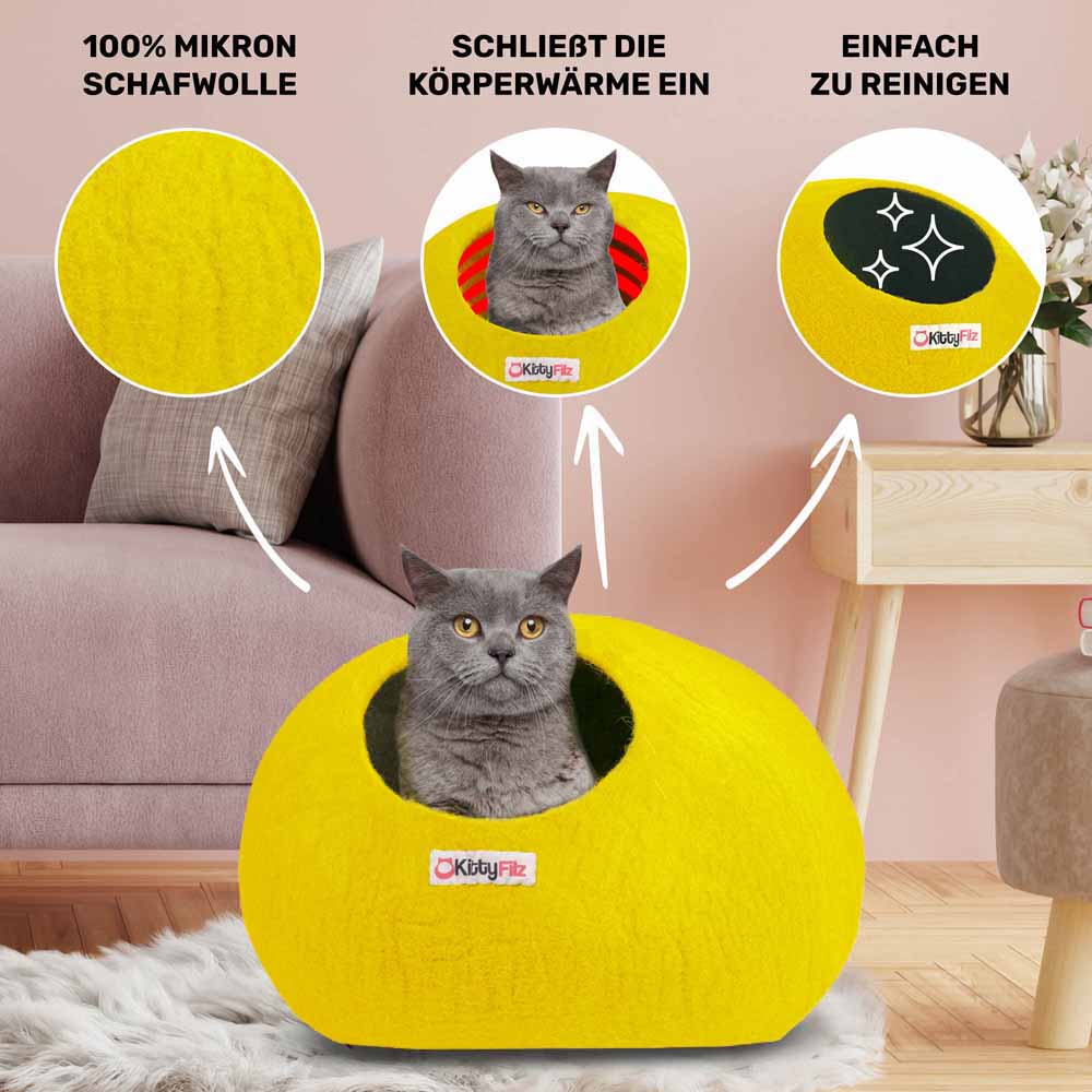 Katzenhöhle Sonnengelb