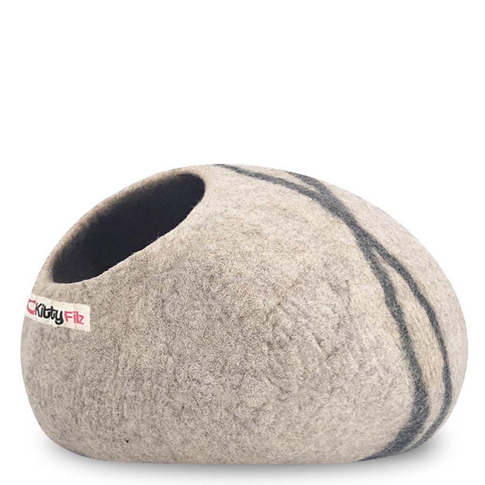 Katzenhöhle | Hellgrau-gestreift