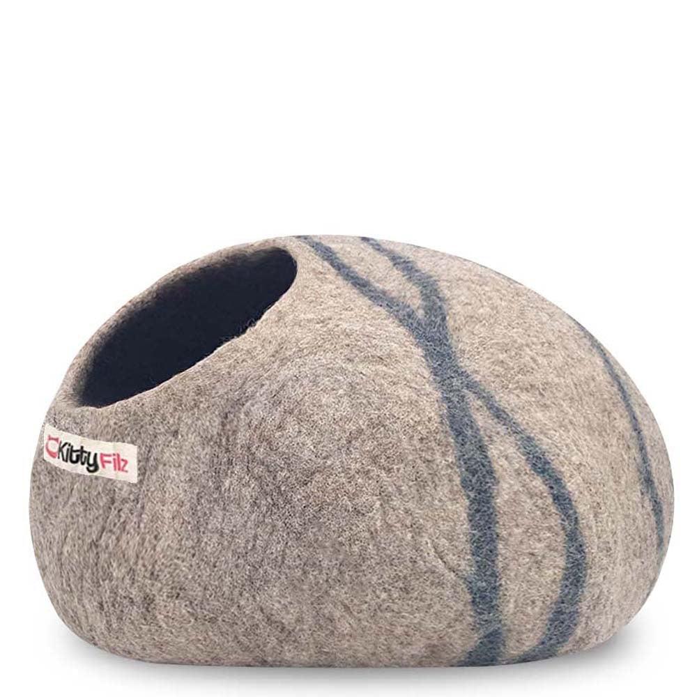 Katzenhöhle | Pastellbraun-gestreift