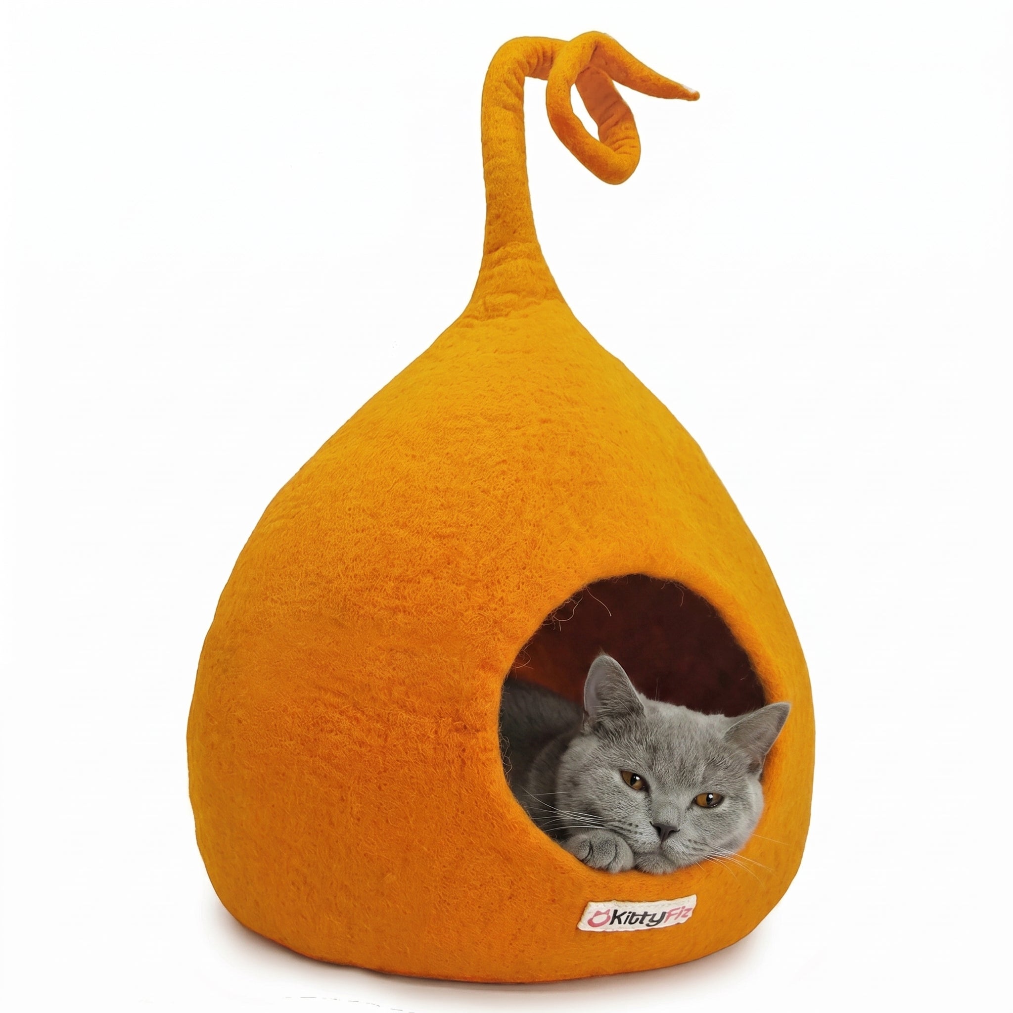 Katzenhöhle | Orange mit Zipfel