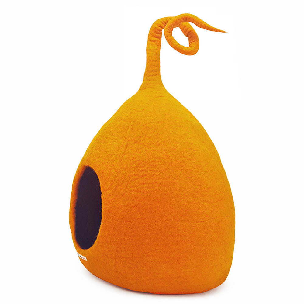 Katzenhöhle Orange mit Zipfel